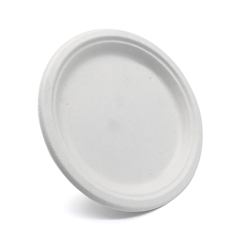 9" Bagasse Round Plate - Image 4