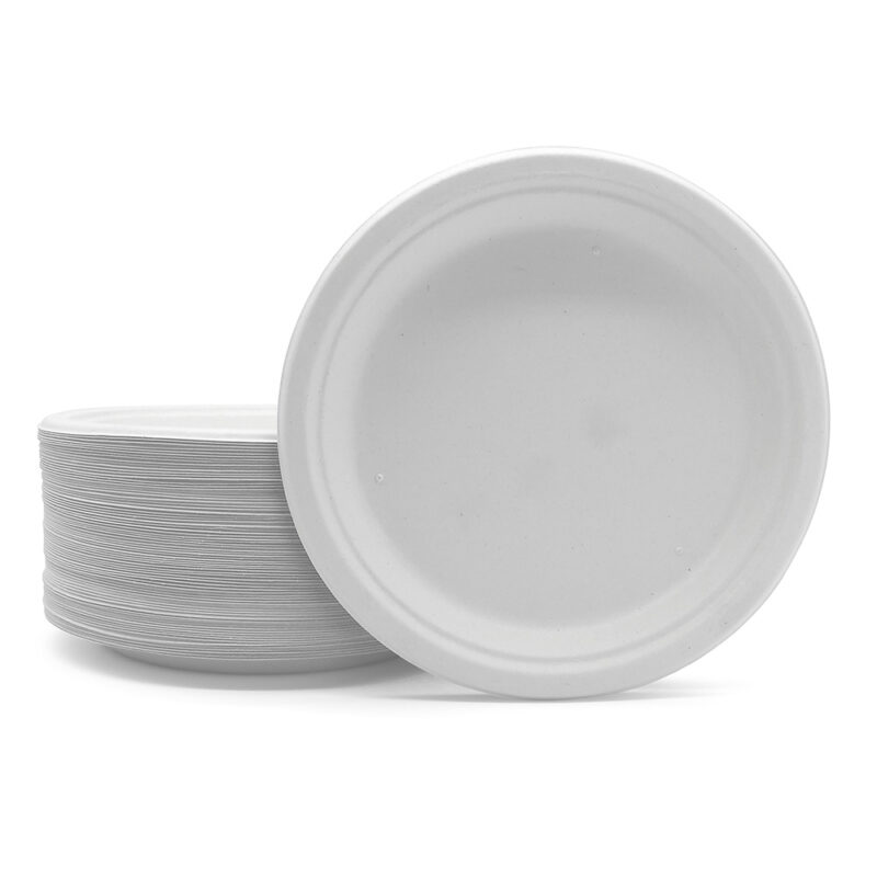 9" Bagasse Round Plate - Image 2