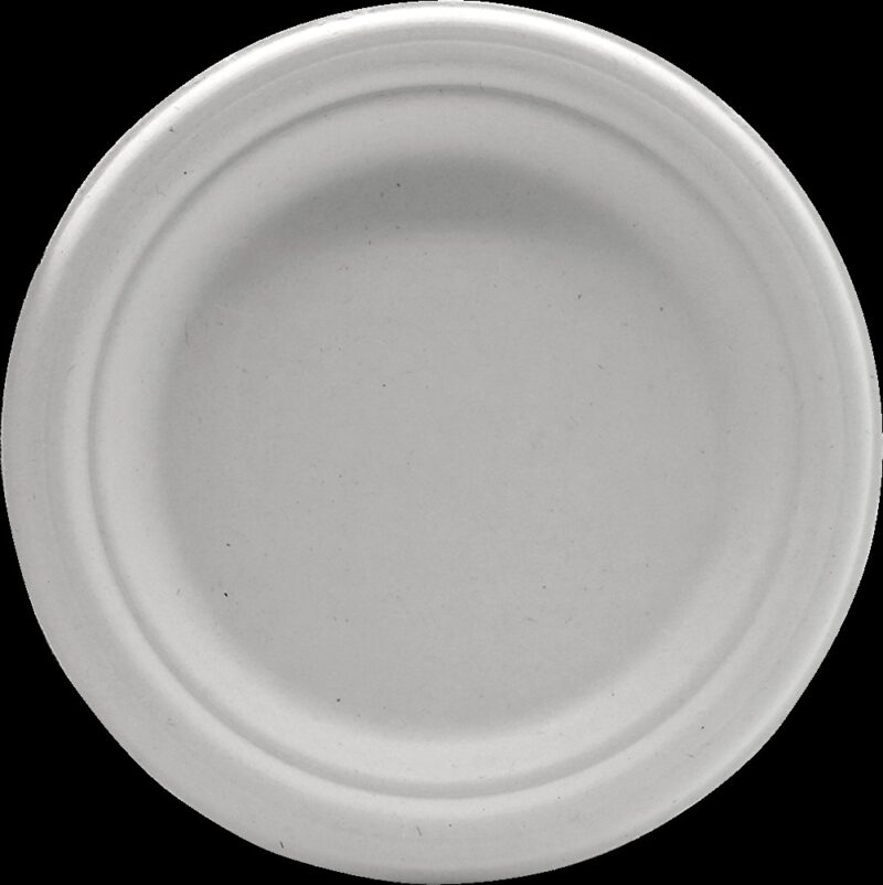 7" Bagasse Round Plate - Image 4