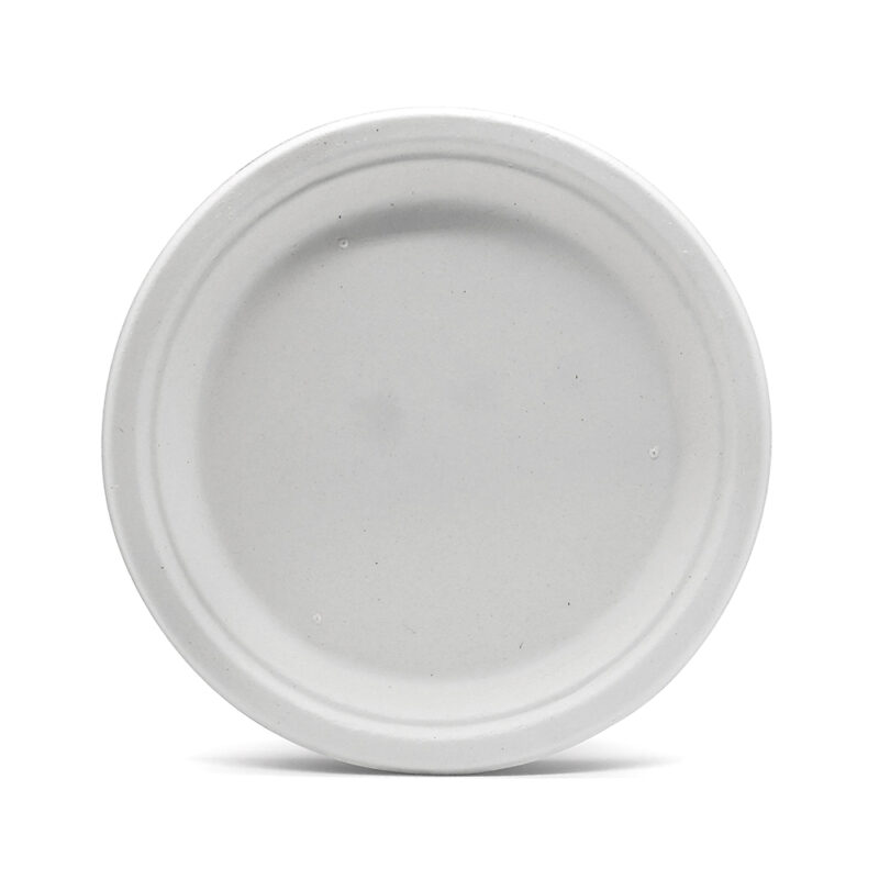 7" Bagasse Round Plate - Image 5